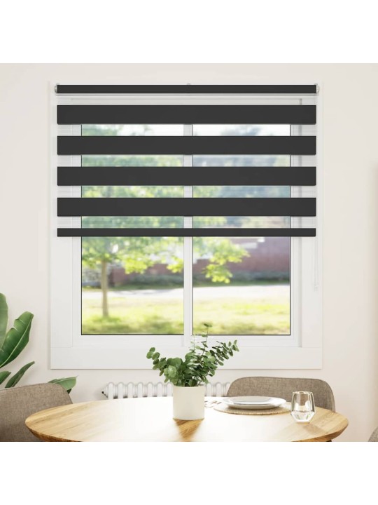 Zebra roleta černá 125x150 cm šířka látky 120,9 cm polyester