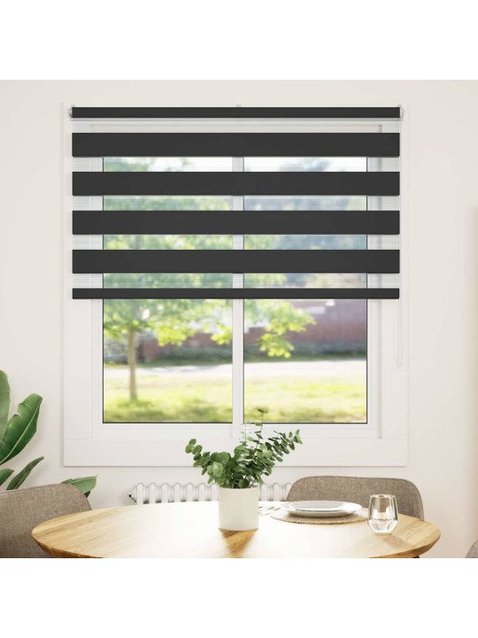 Zebra roleta černá 135x150 cm šířka látky 130,9 cm polyester