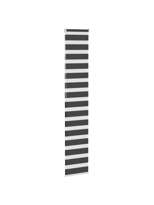 Zebra roleta černá 40x200 cm šířka látky 35,9 cm polyester