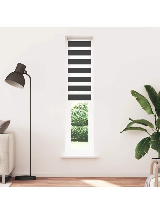 Zebra roleta černá 50x200 cm šířka látky 45,9 cm polyester