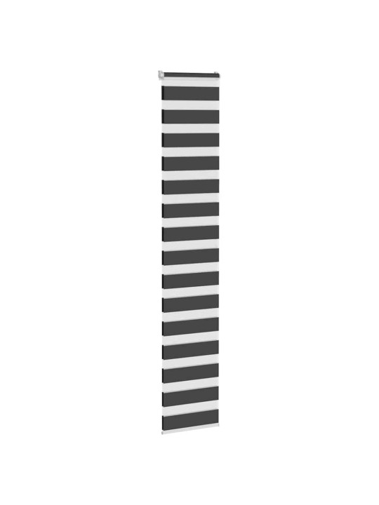 Zebra roleta černá 50x200 cm šířka látky 45,9 cm polyester