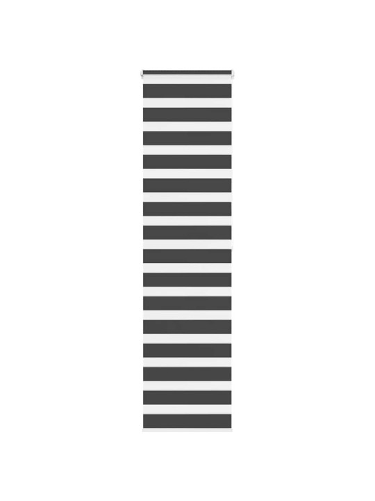 Zebra roleta černá 65x200 cm šířka látky 60,9 cm polyester