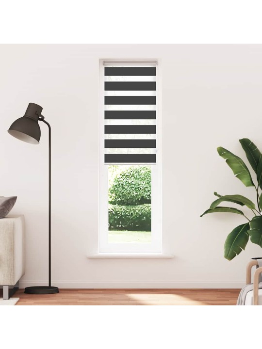 Zebra roleta černá 65x200 cm šířka látky 60,9 cm polyester