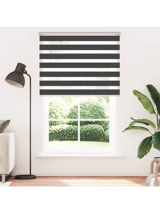 Zebra roleta černá 145x200 cm šířka látky 140,9 cm polyester