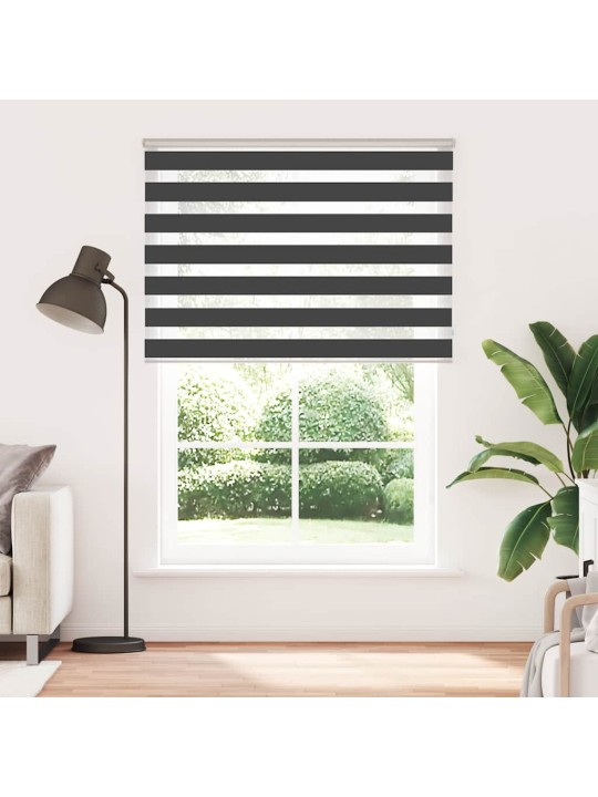 Zebra roleta černá 155x200 cm šířka látky 150,9 cm polyester