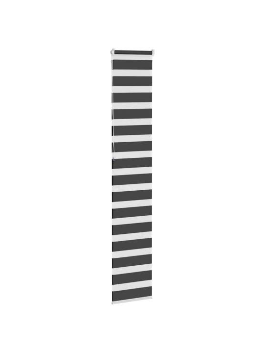 Zebra roleta černá 45x230 cm šířka látky 40,9 cm polyester
