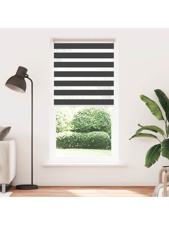 Zebra roleta černá 105x230 cm šířka látky 100,9 cm polyester