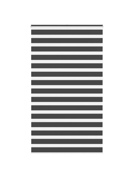 Zebra roleta černá 120x230 cm šířka látky 115,9 cm polyester