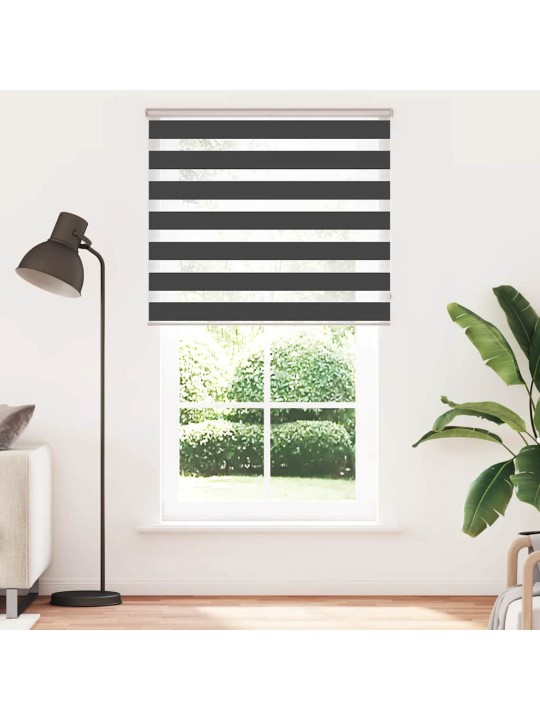 Zebra roleta černá 120x230 cm šířka látky 115,9 cm polyester