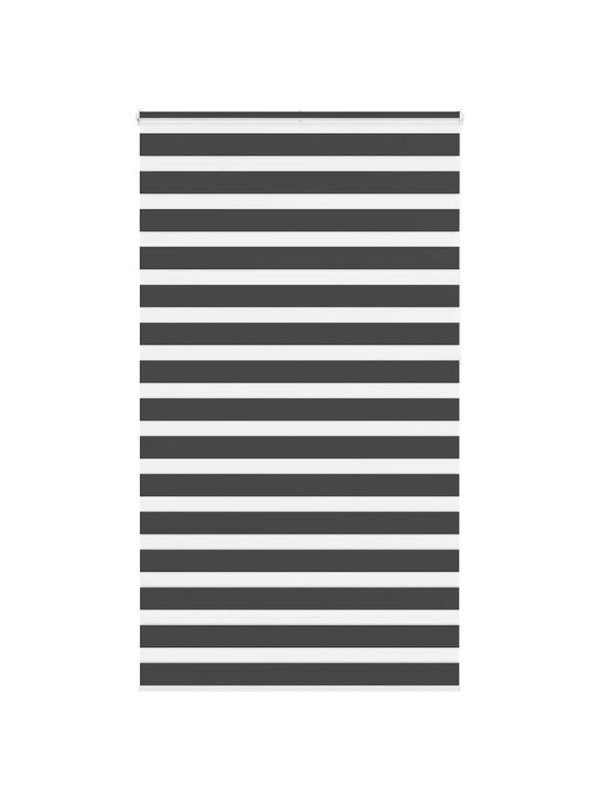 Zebra roleta černá 130x230 cm šířka látky 125,9 cm polyester