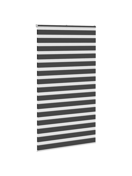 Zebra roleta černá 130x230 cm šířka látky 125,9 cm polyester