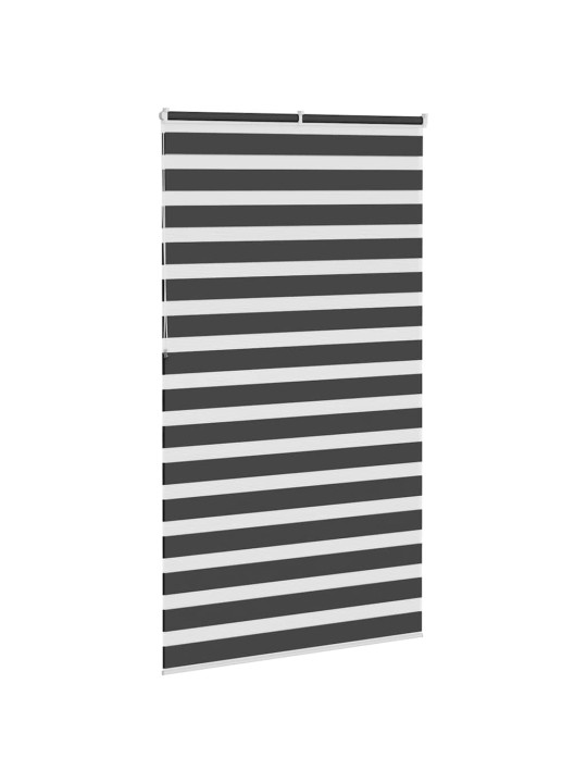 Zebra roleta černá 130x230 cm šířka látky 125,9 cm polyester
