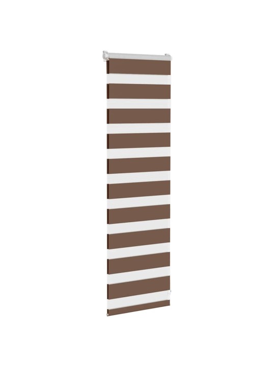 Zebra roleta hnědá 45x100 cm šířka látky 40,9 cm polyester