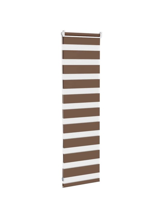 Zebra roleta hnědá 45x100 cm šířka látky 40,9 cm polyester