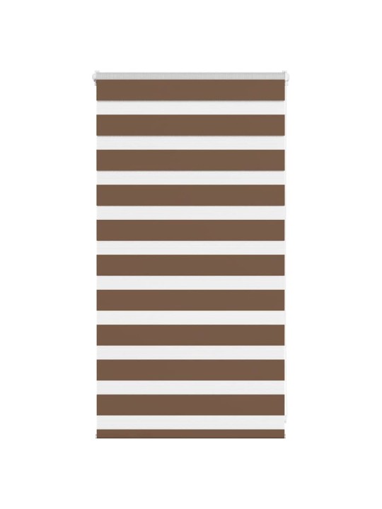 Zebra roleta hnědá 85x100 cm šířka látky 80,9 cm polyester