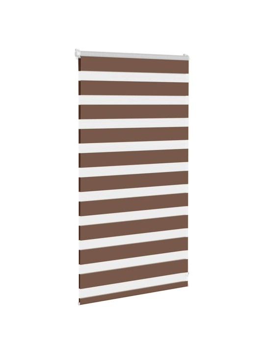 Zebra roleta hnědá 85x100 cm šířka látky 80,9 cm polyester