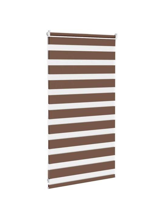 Zebra roleta hnědá 85x100 cm šířka látky 80,9 cm polyester