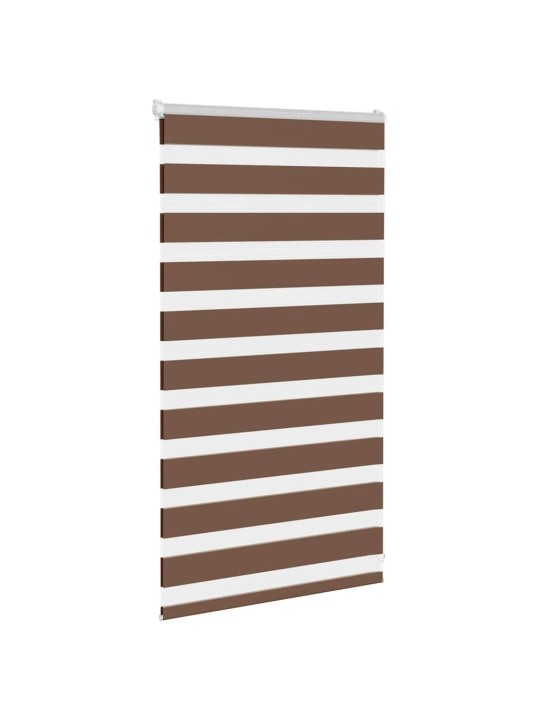 Zebra roleta hnědá 90x100 cm šířka látky 85,9 cm polyester