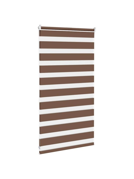 Zebra roleta hnědá 90x100 cm šířka látky 85,9 cm polyester