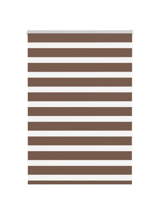 Zebra roleta hnědá 105x100 cm šířka látky 100,9 cm polyester