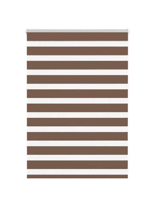Zebra roleta hnědá 110x100 cm šířka látky 105,9 cm polyester