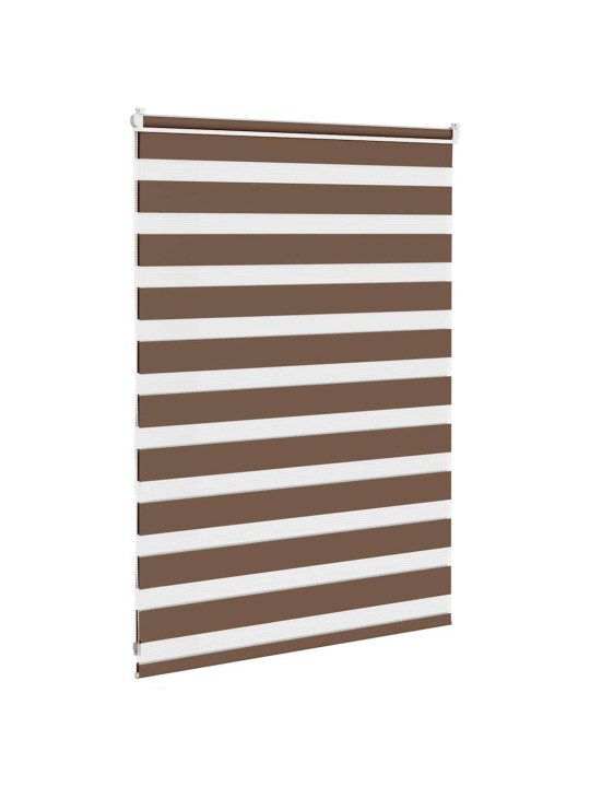 Zebra roleta hnědá 110x100 cm šířka látky 105,9 cm polyester