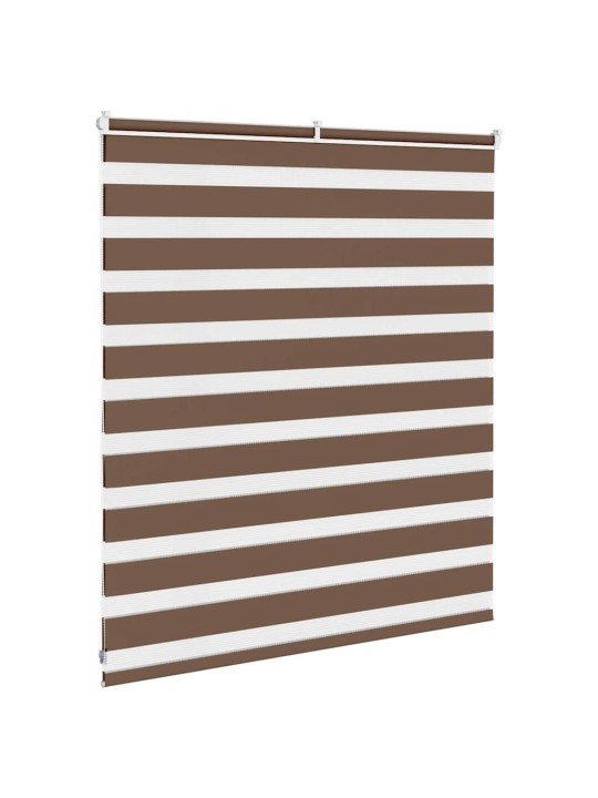 Zebra roleta hnědá 120x100 cm šířka látky 115,9 cm polyester