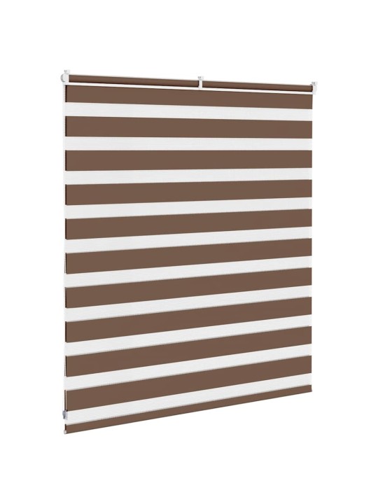 Zebra roleta hnědá 130x100 cm šířka látky 125,9 cm polyester