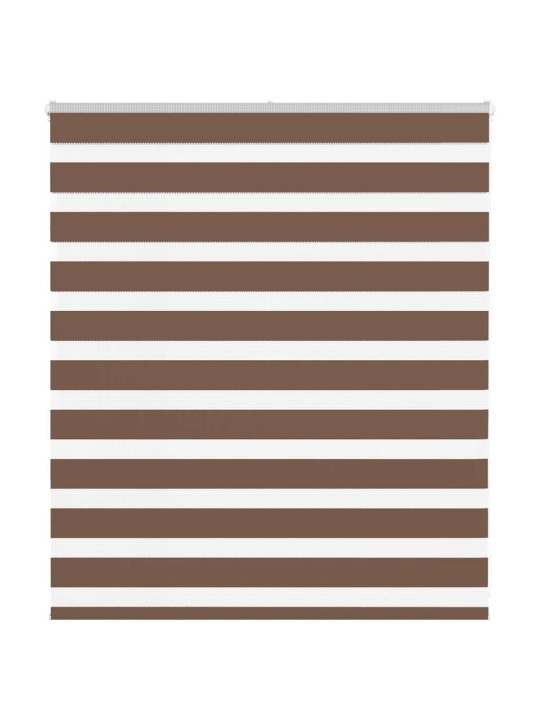 Zebra roleta hnědá 135x100 cm šířka látky 130,9 cm polyester