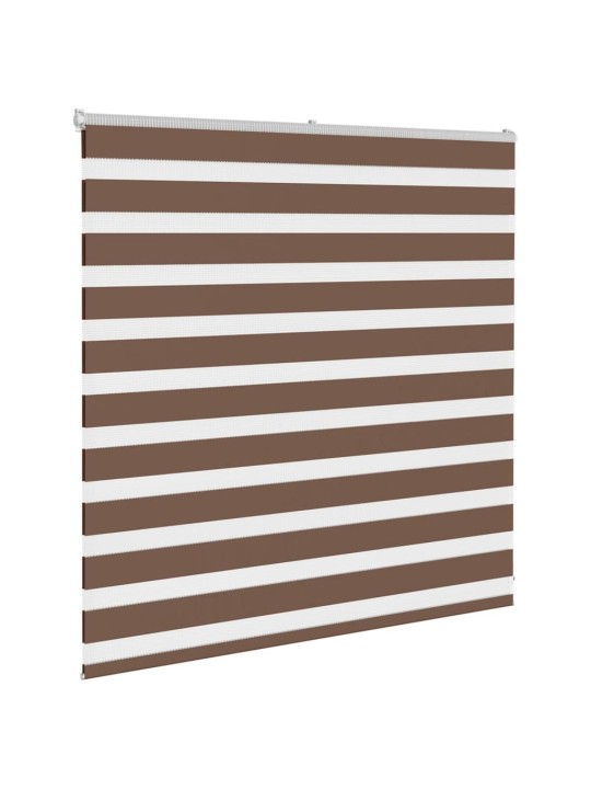 Zebra roleta hnědá 140x100 cm šířka látky 135,9 cm polyester