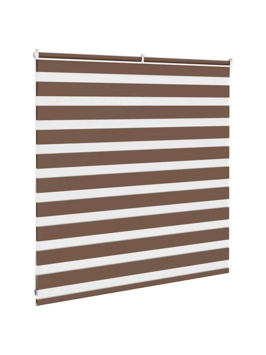 Zebra roleta hnědá 140x100 cm šířka látky 135,9 cm polyester