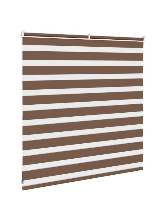 Zebra roleta hnědá 150x100 cm šířka látky 145,9 cm polyester