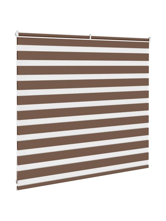 Zebra roleta hnědá 155x100 cm šířka látky 150,9 cm polyester