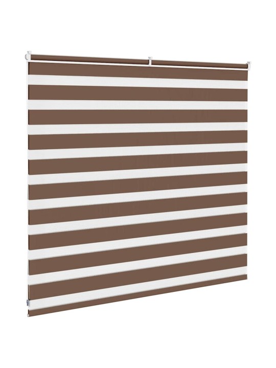 Zebra roleta hnědá 160x100 cm šířka látky 155,9 cm polyester