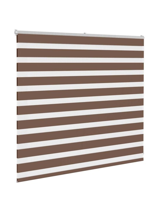 Zebra roleta hnědá 165x100 cm šířka látky 160,9 cm polyester