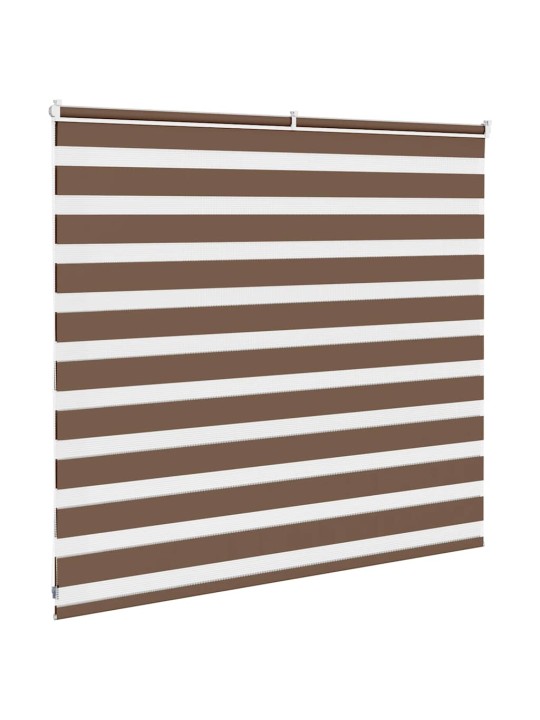 Zebra roleta hnědá 165x100 cm šířka látky 160,9 cm polyester