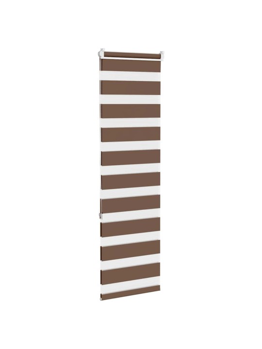 Zebra roleta hnědá 40x150 cm šířka látky 35,9 cm polyester