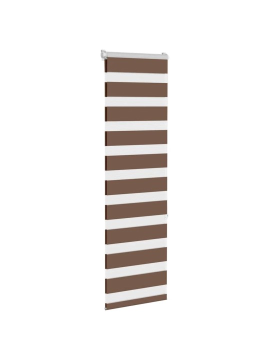 Zebra roleta hnědá 45x150 cm šířka látky 40,9 cm polyester