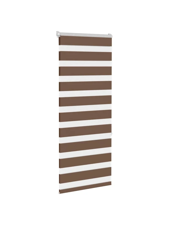 Zebra roleta hnědá 60x150 cm šířka látky 55,9 cm polyester