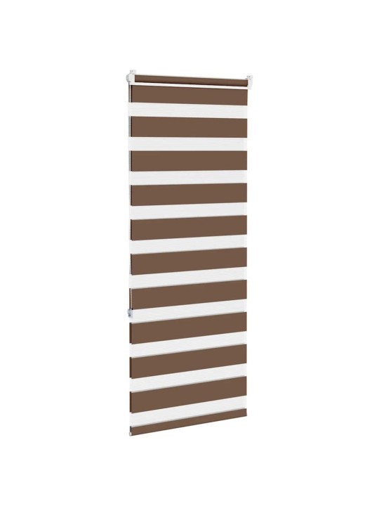 Zebra roleta hnědá 60x150 cm šířka látky 55,9 cm polyester