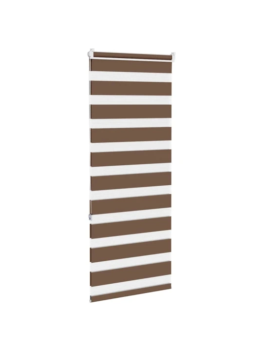 Zebra roleta hnědá 60x150 cm šířka látky 55,9 cm polyester