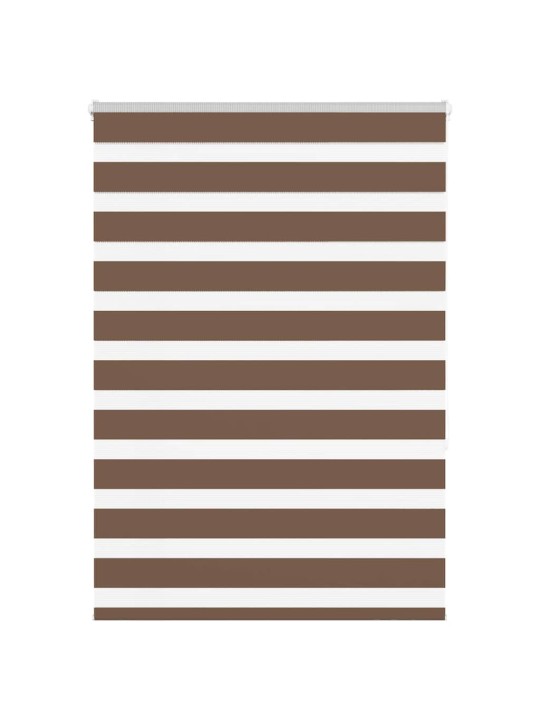 Zebra roleta hnědá 95x150 cm šířka látky 90,9 cm polyester