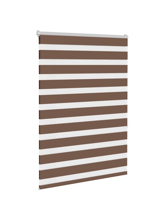 Zebra roleta hnědá 95x150 cm šířka látky 90,9 cm polyester