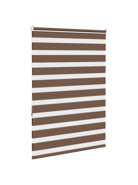 Zebra roleta hnědá 95x150 cm šířka látky 90,9 cm polyester