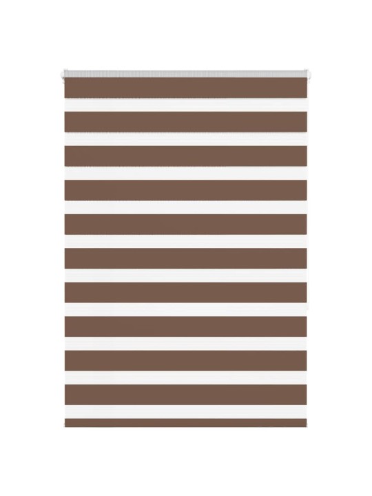 Zebra roleta hnědá 105x150 cm šířka látky 100,9 cm polyester