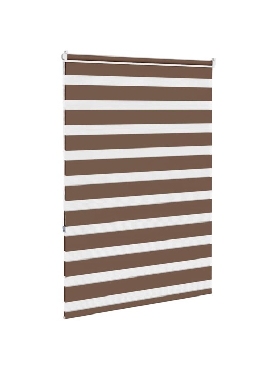 Zebra roleta hnědá 105x150 cm šířka látky 100,9 cm polyester