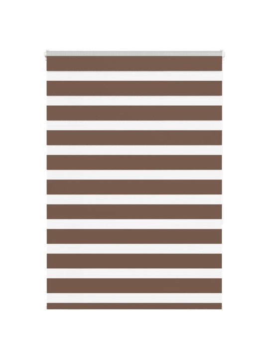 Zebra roleta hnědá 115x150 cm šířka látky 110,9 cm polyester