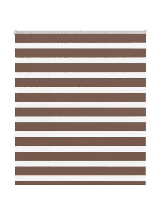 Zebra roleta hnědá 120x150 cm šířka látky 115,9 cm polyester