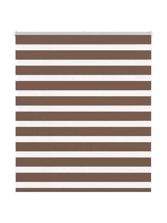 Zebra roleta hnědá 125x150 cm šířka látky 120,9 cm polyester