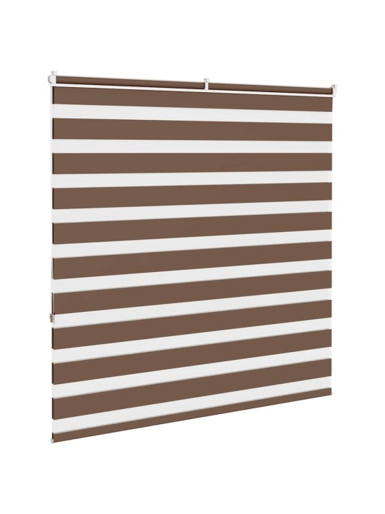 Zebra roleta hnědá 140x150 cm šířka látky 135,9 cm polyester